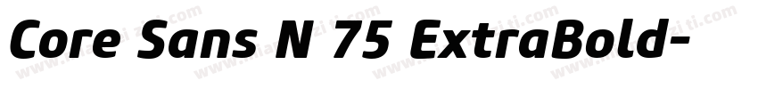 Core Sans N 75 ExtraBold字体转换